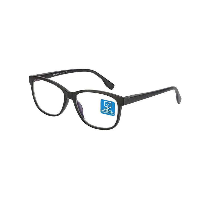 K KENZHOU Blue Light Glasses, Blue Light Blocking Glasses 1 Pack - Computer Glasses Gaming Glasses for UV Light, Anti Glare, Eyestrain for Unisex/Men/Women with Spring Hinges(Matte Black)