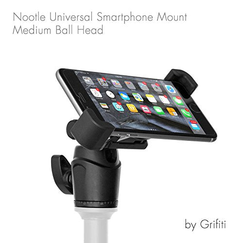 Grifiti Nootle Universal Phone Tripod Mount 1/4 20 Fits iPhones, iPhone Plus, Galaxy Smartphones