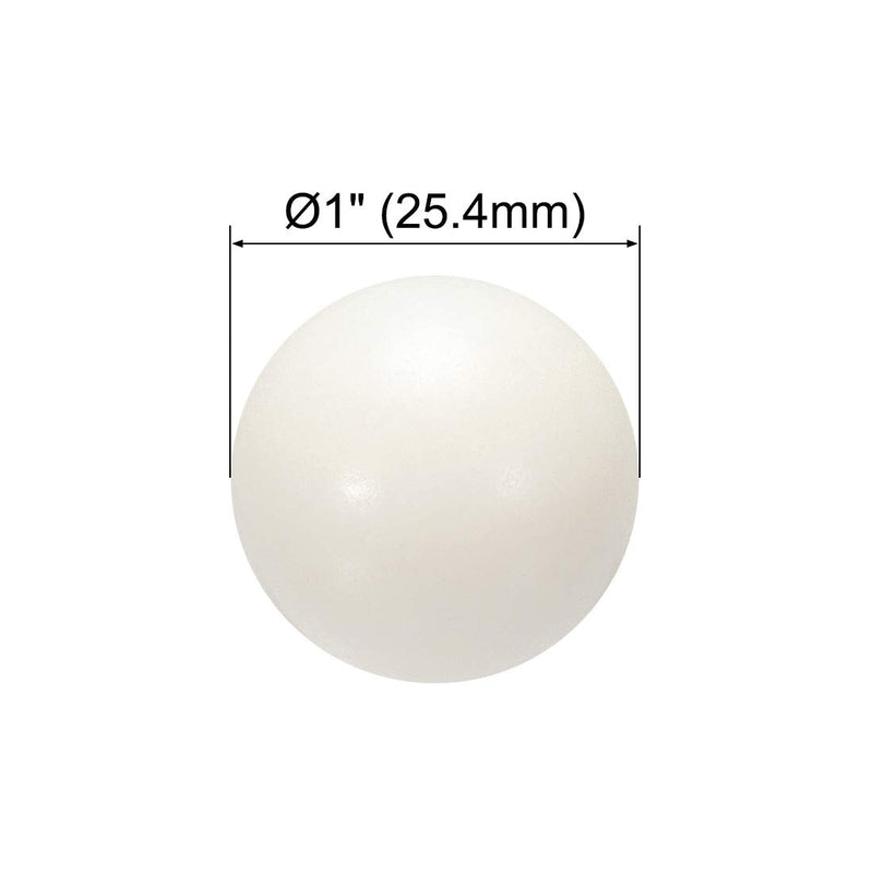 uxcell 1-inch PA Nylon Solid Plastic Balls, Precision Bearing Ball 2pcs