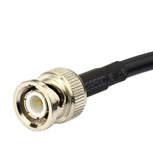 Eightwood UHF Female SO239 to BNC Male Adapter RG58 Antenna Jumper Cable 3 Feet for Handheld CB Radio, Amateur Radio, Ham Radio, Radio Scanner