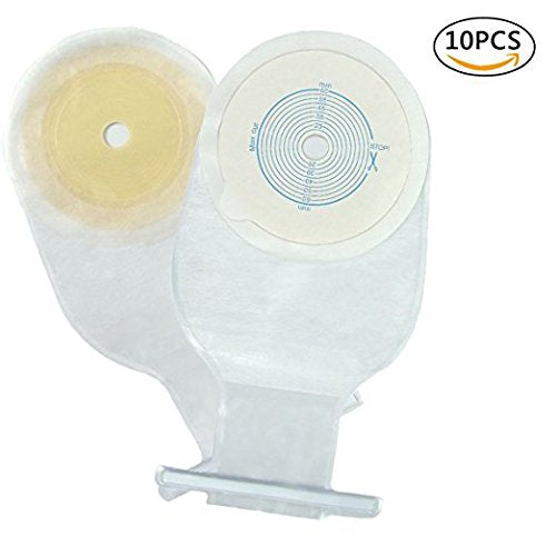 Colostomy Bag Supplies Medicals Drainable Pouch, Ileostomy Stoma Bags One Piece System (10pcs A003) 10 Count (Pack of 1)