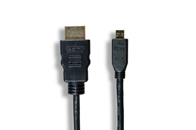 Cablelera Micro HDMI to HDMI 34AWG 1', Black Color (ZC95B1MM-01) 1ft