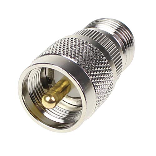 N Female to PL259 Male Adapter 3-Pack N Type Female to PL259 / SO239 Male RF Connector