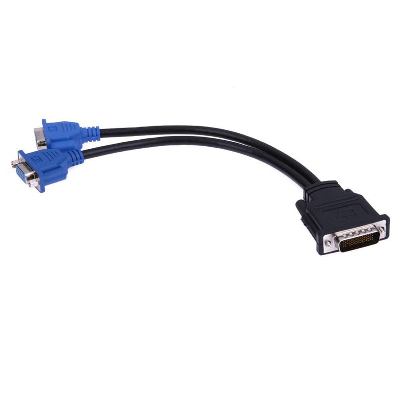 ANRANK DV59215AK DMS-59 Pin Male to 2 VGA 15 Pin Female Splitter Y-Cable Adapter