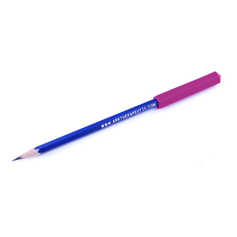 ARK's Krypto-Bite Pencil Topper Chewable Tubes - Made in The USA (Combo - 1 of Each Toughness, Magenta/Teal/Lavender)