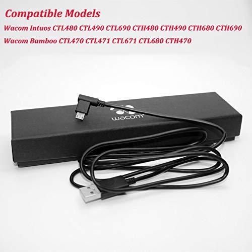 Learsoon Replacement Data Sync USB Cable Power Charger Cord for Intuos CTL480 CTL490 CTL690 CTH480 CTH490 CTH680 CTH690 Bamboo CTL472 CTL470 CTL471 CTH470 CTH670 (Black)