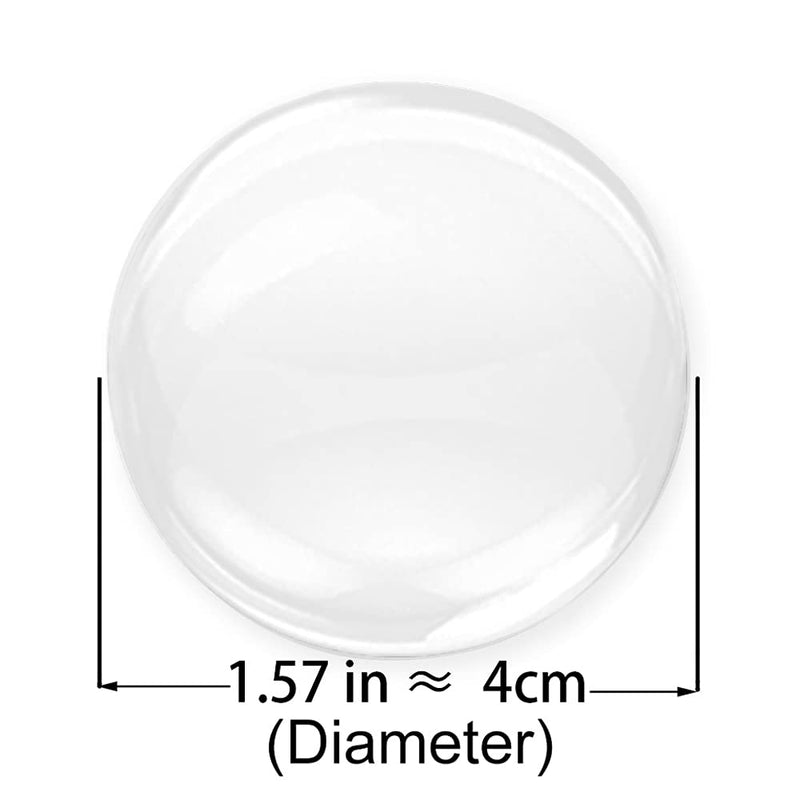Door Knob Wall Shield, 6PCS Transparent Round Soft Rubber Wall Protector Self Adhesive Door Handle Bumper (Small Round 1.57" 6PCS, Clear) Small Round 1.57" 6PCS
