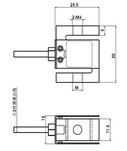 Micro Size 3KG S-Type Load Cell Tension and Compression Force Sensor