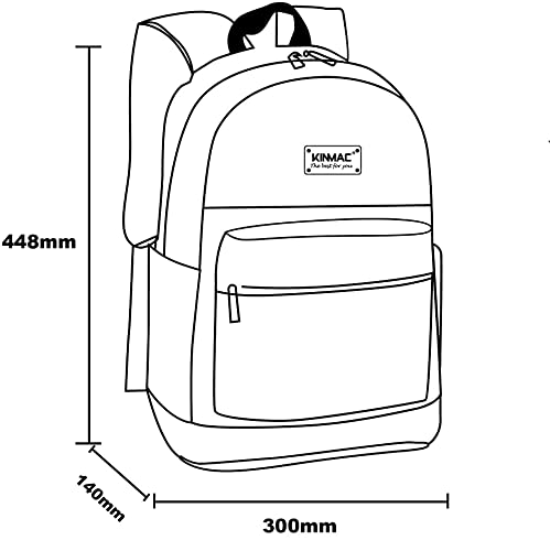 Kinmac New Bohemian Water Resistant Laptop Backpack with Massage Cushion Straps and USB Charging Port for Laptop Up to 15.6 Inch Men Women Student Travel Outdoor Backpack
