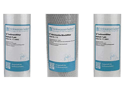 Drinking water shop 2 year filter set 10" 12-piece replacement filter reverse osmosis RO sediment activated carbon