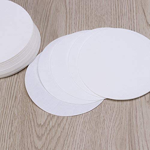 UEETEK Pack of 100 high-quality filter paper, diameter 11 cm, paper discs with medium flow speed for chemical applications