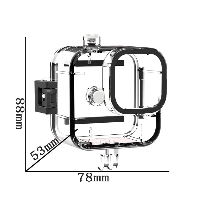 Coyktonty Dive Case/Waterproof case for GoPro Hero11 Mini Black,30M Underwater Filming Accessory with Bracket and Screws