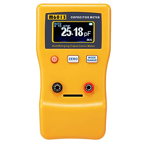 Capacitance Meter, 0.01pf to 470mf Capacitor Tester Auto-Ranging Capacitance Meter Handheld Capacitance Tester Capacitance Meter Capacitor Meter Capacitance Meters with 2 Test Clips