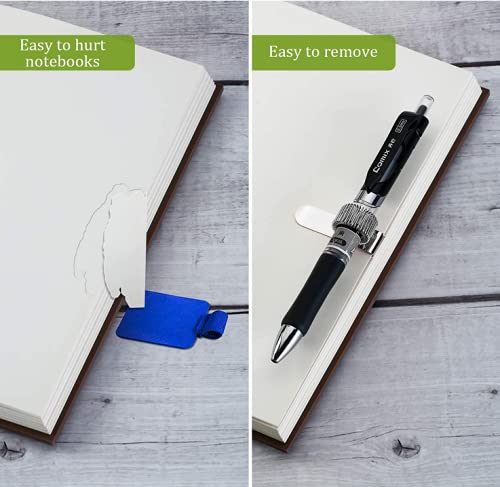 Pen Holder Stainless Clip Clipboard with Spring Fits Almost All Pen Size(Silver)