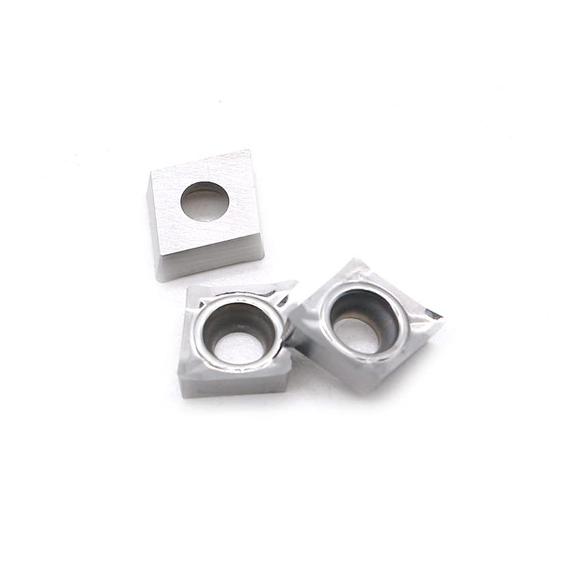 CDBP CCGT 060204 CCGT21.51 Indexable Inserts Aluminum for Turning Cutting Tools, Pack of 10 CCGT060204-LH HM Polished