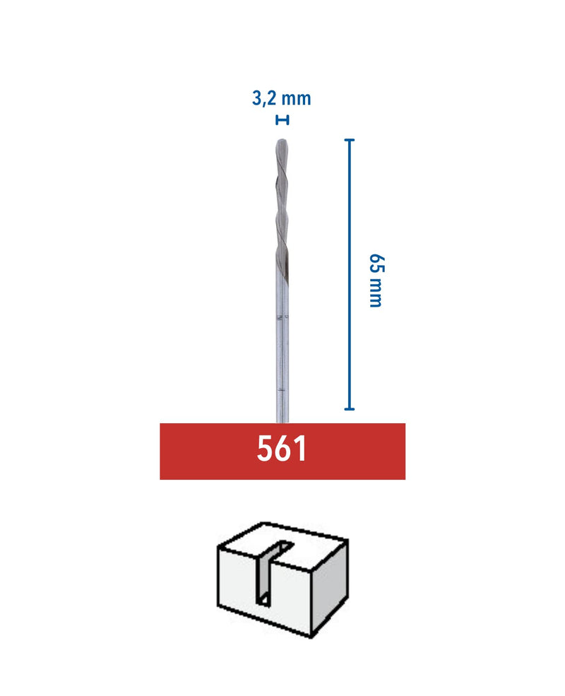 Dremel 561 multi-purpose spiral cutter, accessory set with 1 cutter for cutting wood, plastic, fiberglass, plasterboard, laminate and vinyl cladding, 3 pieces (pack of 1) 3 pieces (pack of 1) 561 - multi-purpose