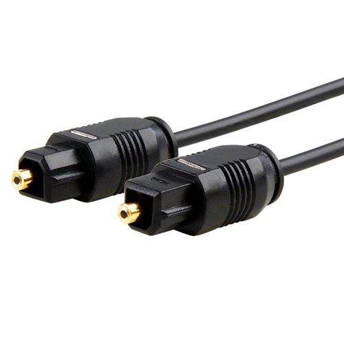 JPQuality Digital Audio Fiber Optic Toslink Cable SPDIF, 10 Feet (2-Pack) 2-Pack