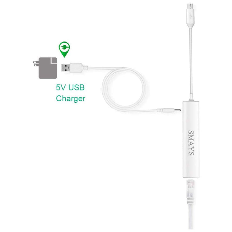 Powered HUB, OTG Micro USB Ethernet Network Adapter for Raspberry Pi Zero, Google Nexus Player, Windows Android Tablet