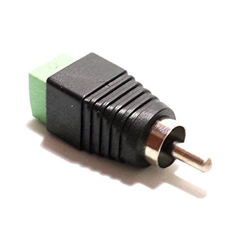 Lemoy Liimevvon 10-Pack Phono RCA Male and Female Plug to AV Screw Terminal Audio/Video Connector Adapter (5 Male & 5 Female)
