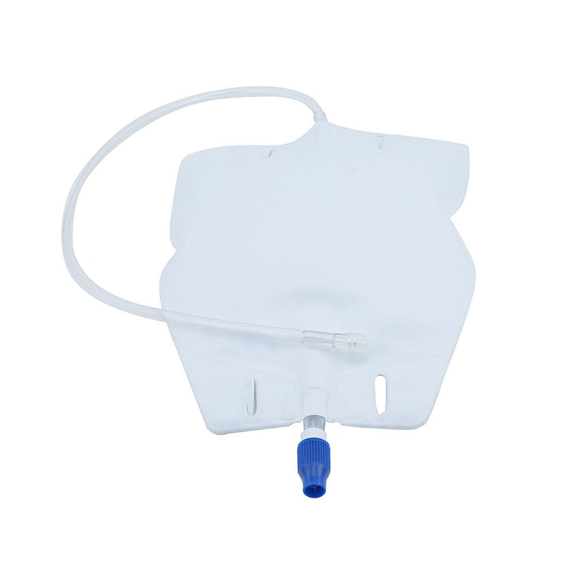 Lifevv 3 Pack Urine Drainage Bag, Nephrostomy Bag with Twist Drain Valve, 20'' Silicone Tube and Cloth Backing (750ML)