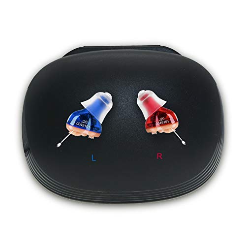 IncenSonic Mini Sound Amplifier, Ear Sound Enhancer, Noise Reduction, Enhanced Speech, Feedback Cancellation, Suitable for Adults (Red, Right)