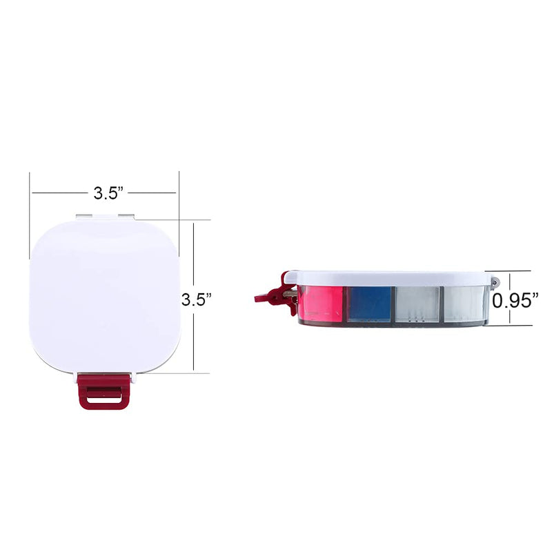 Transon Airtight Paint Storage Palette Box 16 Wells Fuchsia Color Pink