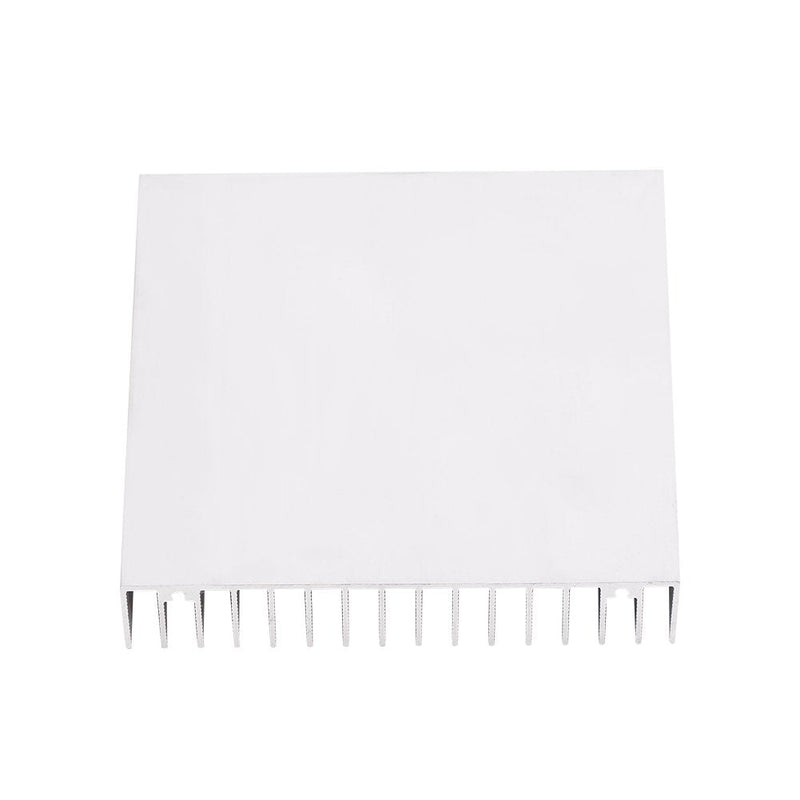 Aluminum heatsink, 100 * 100 * 18mm heatsink self-adhesive mini heatsink 1 piece heatsink good thermal conductivity heatsink cooling fin CPU cooler PC cooler