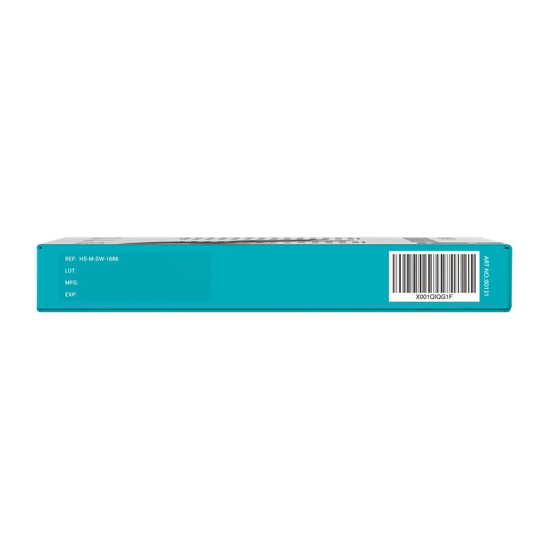 EUROPAPA 100x nitrile gloves box disposable gloves, disposable gloves, examination gloves, nitrile gloves, powder-free, latex-free, non-sterile, latex-free, disposable gloves (M, black) M