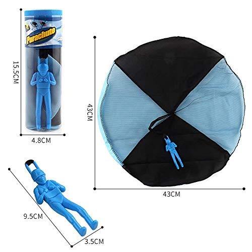 HENGBANG 4PCS Set Tangle Parachute Figures Hand Throw Soliders Square Outdoor Children's Flying Toys | No Strin
