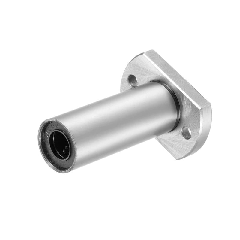 uxcell LMH10UU Extra Long Two Side Cut Flange Linear Ball Bearings, 10mm Bore Dia, 19mm OD, 55mm Length (Pack of 2)