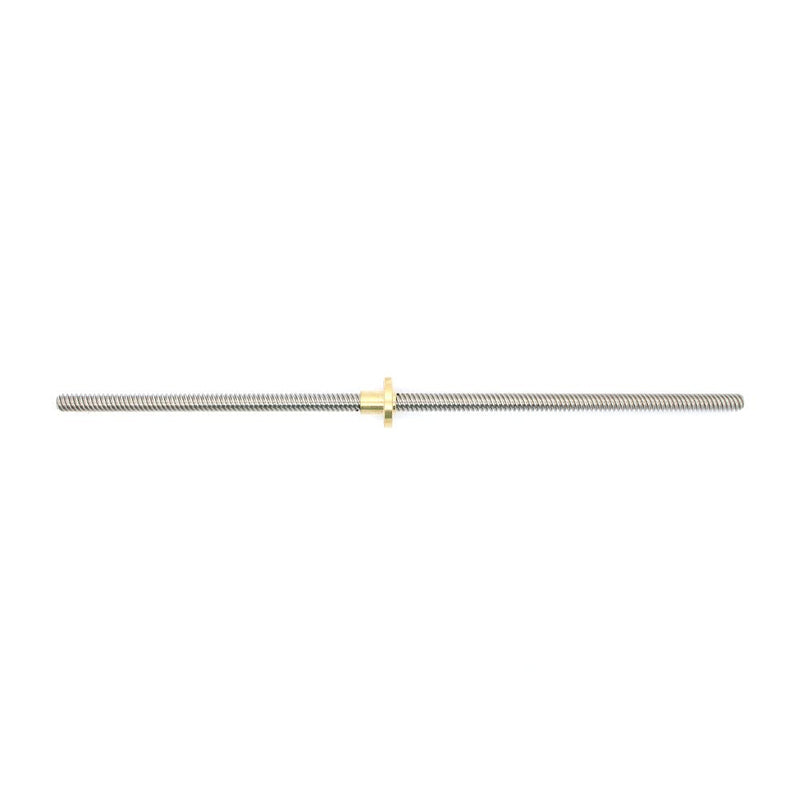ReliaBot 350mm T8 Tr8x8 Lead Screw and Brass Nut (Acme Thread, 2mm Pitch, 4 Starts, 8mm Lead) for 3D Printer Z Axis Lead screw with nut