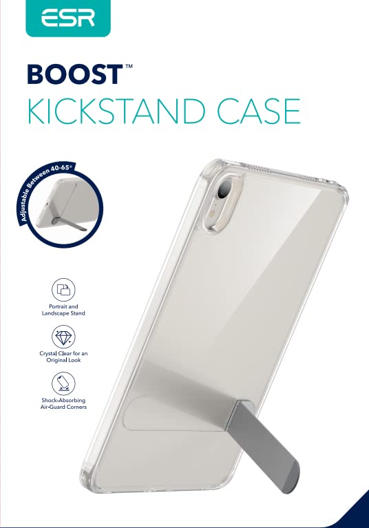 ESR for iPad Mini 6 Case, iPad Mini 6th Generation Case with Stand(8.3 inch, 2021), 3 Stand Modes, Slim and Light, Yellowing Resistant, Boost Kickstand Case, Clear