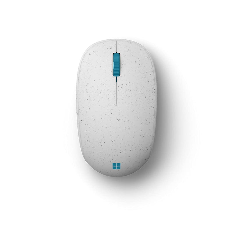 Microsoft Ocean Plastic Mouse. Made from 20% Recycled Ocean Waste, Comfortable Design, Right/Left Hand Use, Wireless Bluetooth Mouse for PC/Laptop/Desktop, Works with for Mac/Windows Computers Seashell