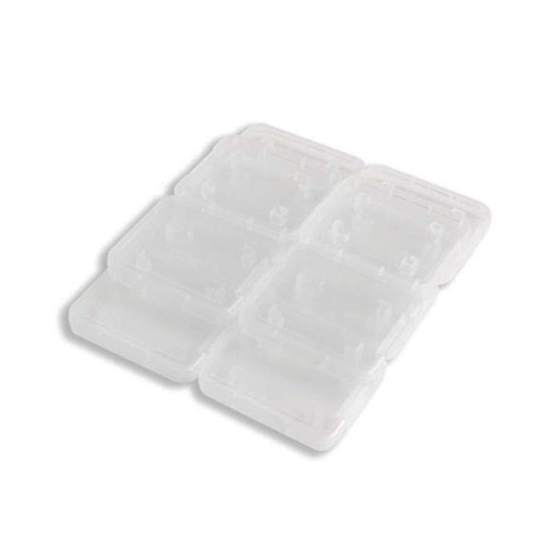 10 Pcs Plastic Memory Card Storage Case Compatible with SD MMC/SDHC PRO Duo White