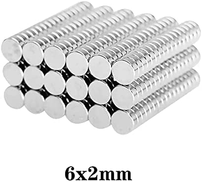 100pcs 6x2mm Mini Small Circular Magnets Strong 6mmx2mm Fridge N35 Neodymium Magnet disc 6x2mm Permanent NdFeB Magnets 6*2