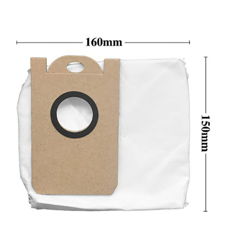 10 Pcs Leakproof Dedicated Large Capacity Dust Bag for Proscenic M7 Pro,Kyvol Cybovac S31, For Uoni V980 Plus Q6, For Neabot N1 N1P Robot Vacuum Cleaner Leakproof Dedicated Dust Bags Replacement Accessories Parts