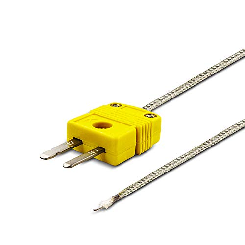 PerfectPrime TL0700, K-Type Sensor Probe for K-Type Thermocouple Thermometer/Meter in Temperature Range from -30 to 700 °C/ 1292°F 700°C / 0.5mm / 1 M