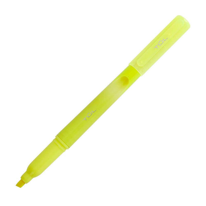 TUL Highlighters, Chisel Point, Fluorescent Yellow Barrel, Fluorescent Yellow Ink, Pack of 12 Highlighters