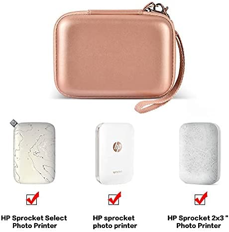 Case Compatible with HP Sprocket Select Portable/ 2nd Edition Instant Photo Printer, Travel Carrying Organizer Holder Fits for Zink Photo Paper, USB Cable and More Accessories(Box Only)