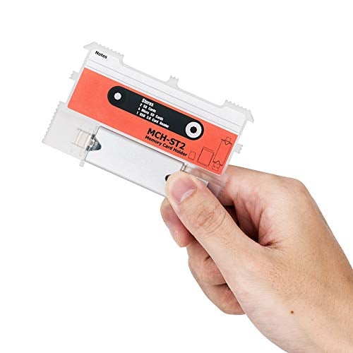 Kiorafoto 2in1 Slim Memory Card Holder Case with USB 3.0 Card Reader for 2 SD SDHC SDXC + 4 TF MSD MicroSD MicroSDHC MicroSDXC Storage Portable Carrier Outdoor Photography For 2 SD + 4 TF with Card Reader