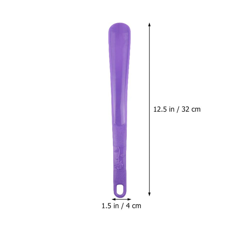 HEALLILY 5Pcs Shoe Helper Plastic Shoe Horn Shoe Lifting Helper for Men Women Seniors Pregnancy Elderly Home Travel Use (5 Colors)