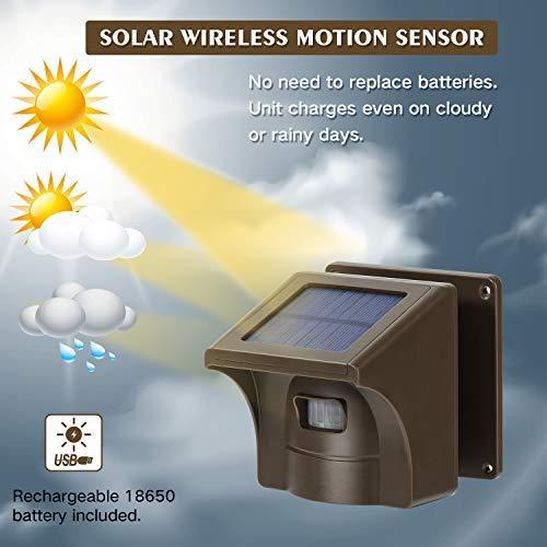 1/2 Mile Supplemental Driveway Alarm Solar Sensor (1 Sensor only) one sensor