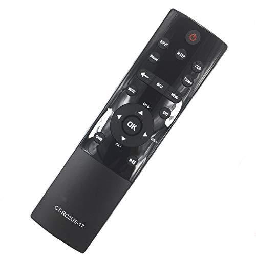 CT-RC2US-17 Remote Control Compatible for Toshiba Smart LED HDTV 55L421U 55L621U 65L621U 32L221U 43L621U 49L621U