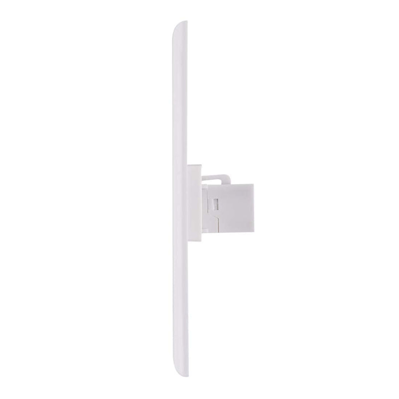 Ethernet Wall Plate, 1 Port Cat6 Keystone Female to Female Wall Plate - White 1 CAT6