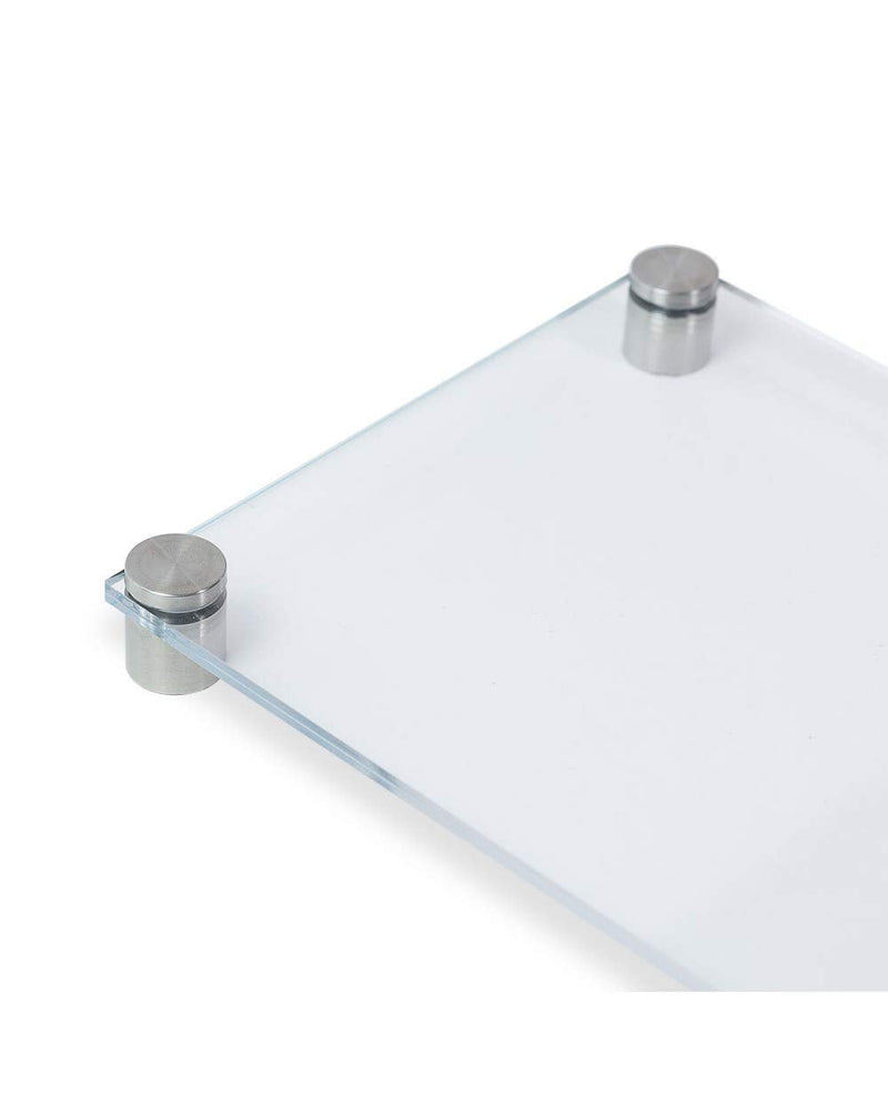 SOURCEONE.ORG Source One Acrylic Sign Holder with Standoff, Clear or Frosted 8.5 x 11