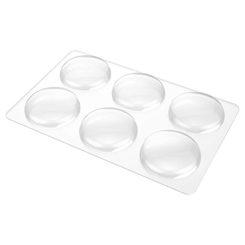 Door Knob Wall Shield, 6PCS Transparent Round Soft Rubber Wall Protector Self Adhesive Door Handle Bumper (Small Round 1.57" 6PCS, Clear) Small Round 1.57" 6PCS