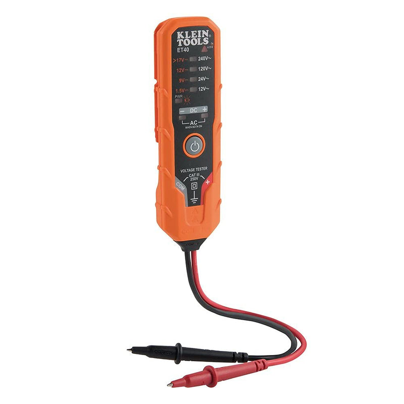 Klein Tools 80052 Electrical Tester Kit with AC / DC Voltage Tester, Receptacle Tester and 5-in-1 Screwdriver / Nut Driver, 3-Piece