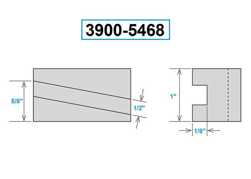 HHIP 3900-5468 OXA-7T 0-Degree Parting Blade Holder 1/2" (250-007T)