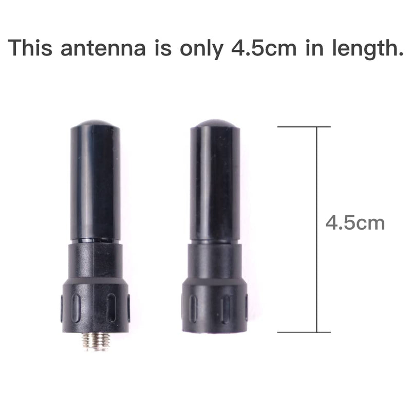GRA-SH45 Shorty UHF 400-470MHz Radio Antenna - Lightweight, Stubby, and Efficient | 1.8 inches, SMA, 2-Pack SMA / 2-Pack