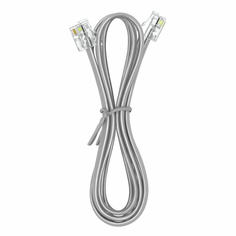 NECABLES Phone Cord 10 ft Telephone Cord Phone Line Cord RJ11 6P4C Male to Male for Landline and Fax - 10 Feet